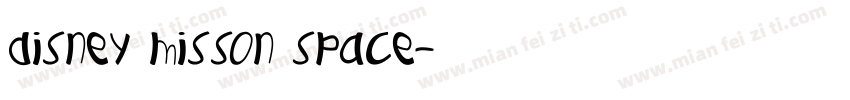 disney misson space字体转换